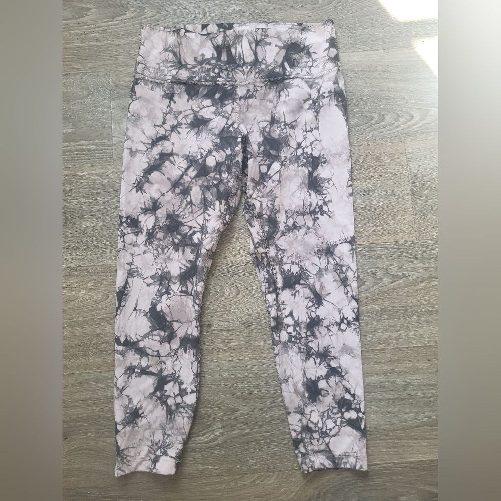 Lululemon Wunder Under High Rise Tight 25" Tye Dye Mystique Moonwalk 12